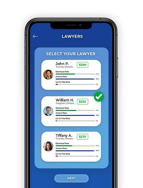 TiketFix Legal app Lawyers Screen